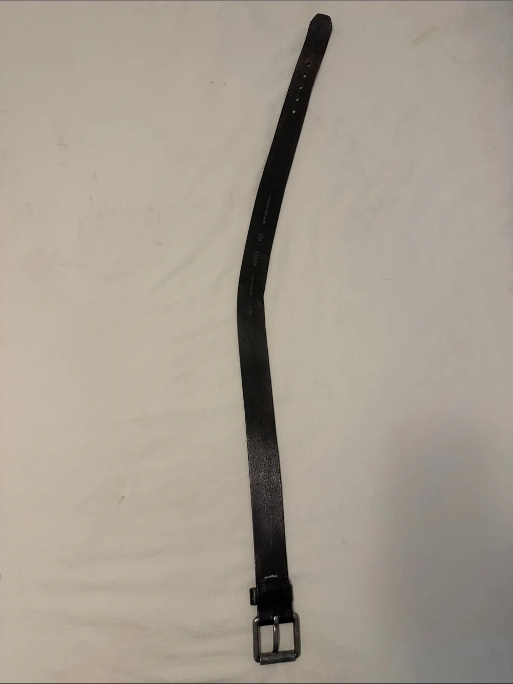 Fossil Belt, Black, Genuine Leather, size 32